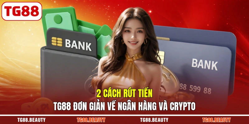 2 cách rút tiền TG88 đơn giản về ngân hàng và crypto